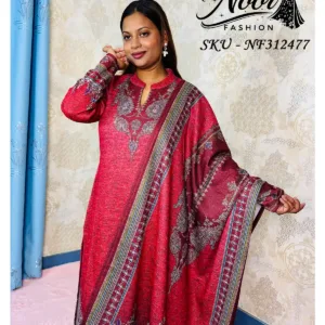 Pashmina Karachi Print Suit – 3-Piece Set for Women