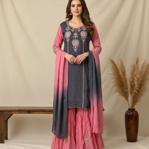 Ombre Gharara Suit
