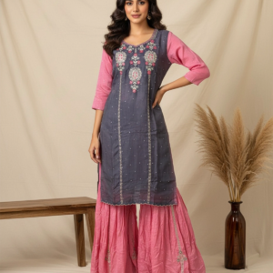 Ombre Gharara Suit
