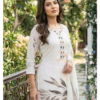 Digital Print Palazzo Set Off White kurti print detail