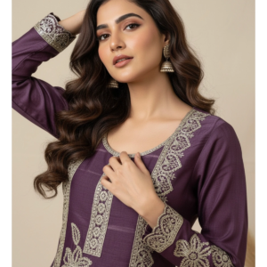 Fendy Karachi Work Sequin Suit Set