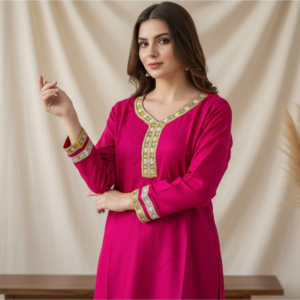 Close-up of Raw Silk Contrast Suit