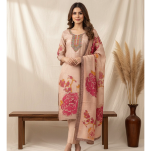 Full-body view of Shimmer Shurushki Suit for women