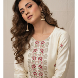 Shimmer Silk Zari Hand-Touch Suit
