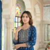 Azure Sovereign Cotton Anarkali
