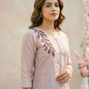Blossom Aura Roman Silk Suit