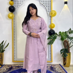 Mul Chanderi-3 piece suits